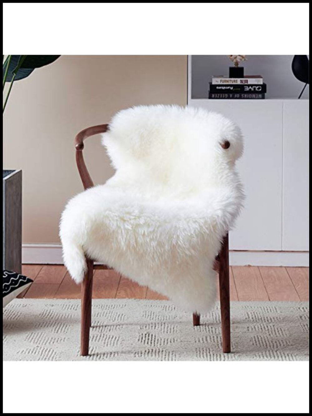 Faux Fur Throw Rug 2x3 Small Bedside Area Rug Soft Fluffy Shag